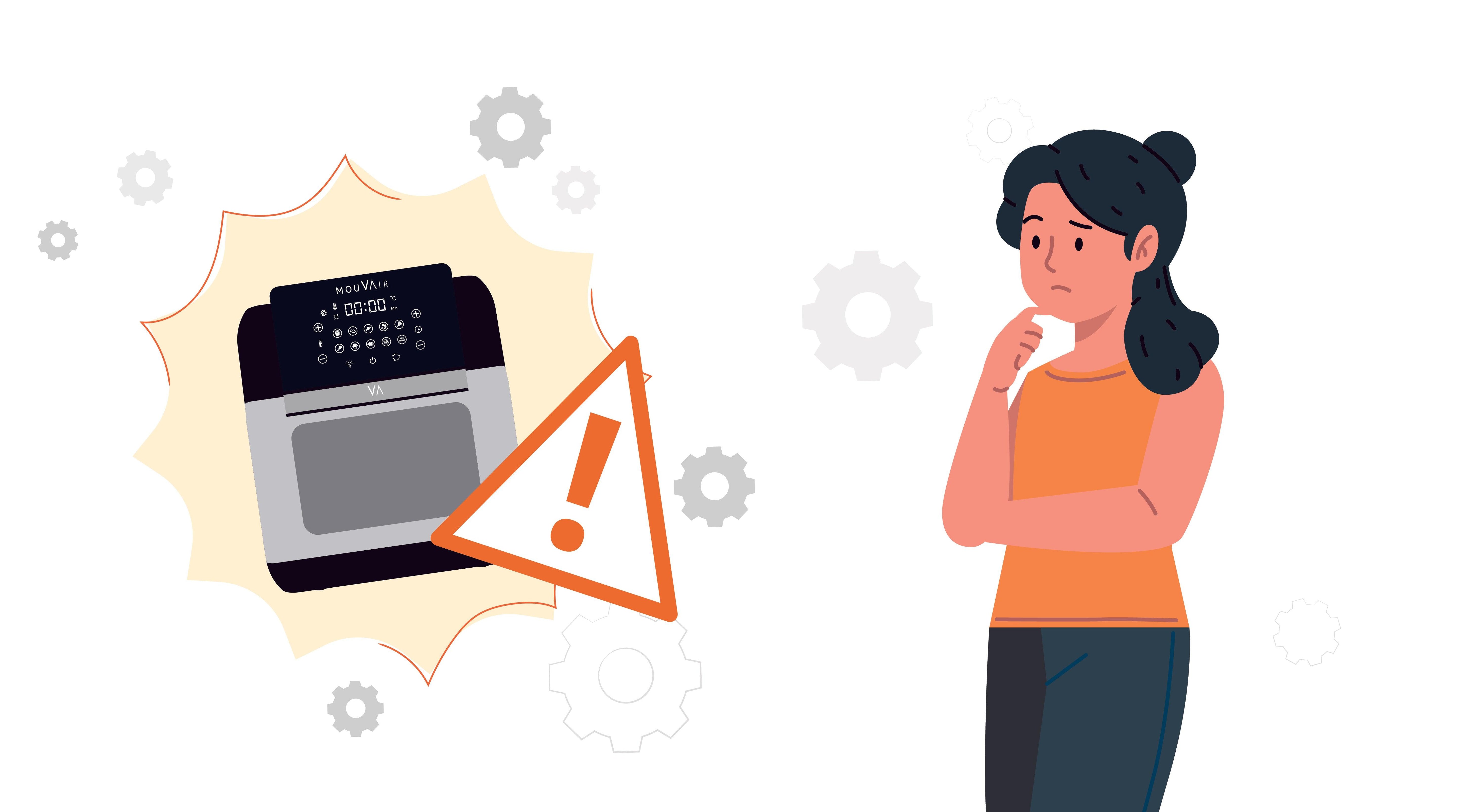 5 errores que cometes con tu horno freidora de aire y no sabías - Mouvair