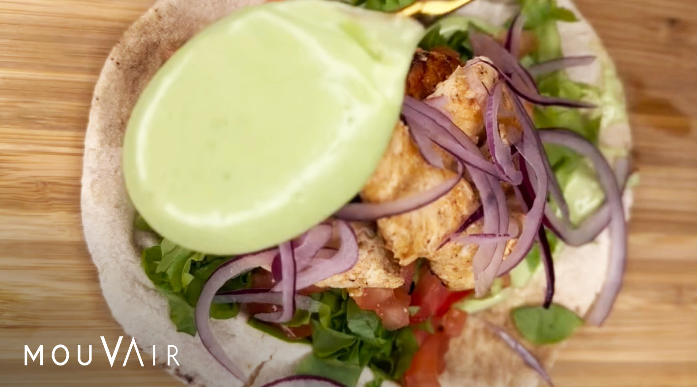 Receta de shawarma de pollo en freidora de aire