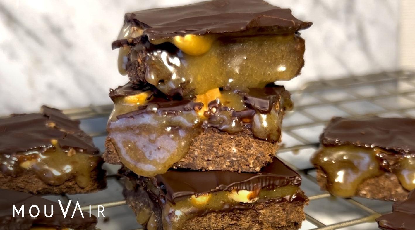 Antojo de fin de semana: Brownie tipo snicker en horno freidora de aire