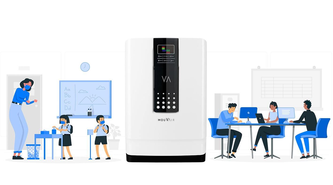 Beneficios de tener un purificador de aire en la sala de clases u oficina - Mouvair
