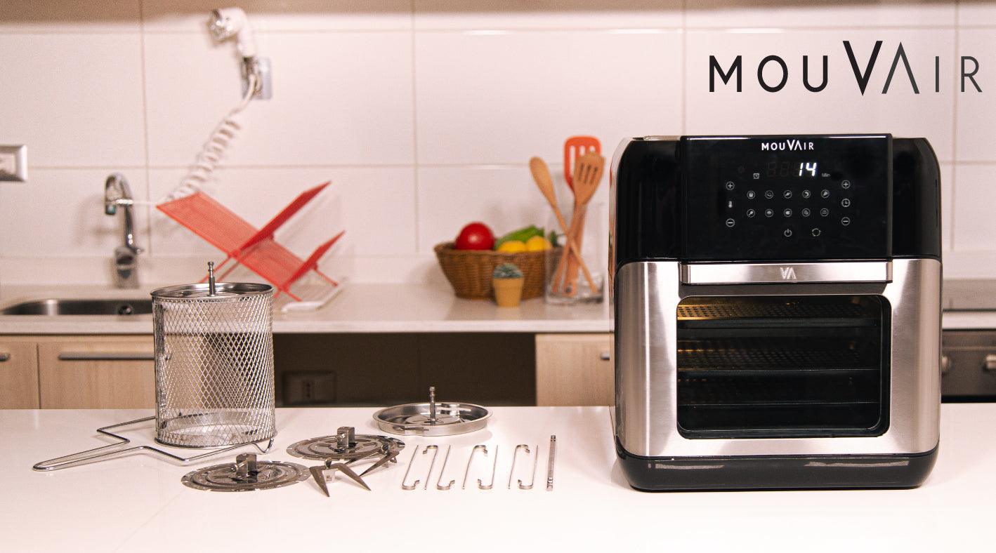 ¿Cómo funcionan los accesorios del horno freidora Mouvair Crisp? - Mouvair