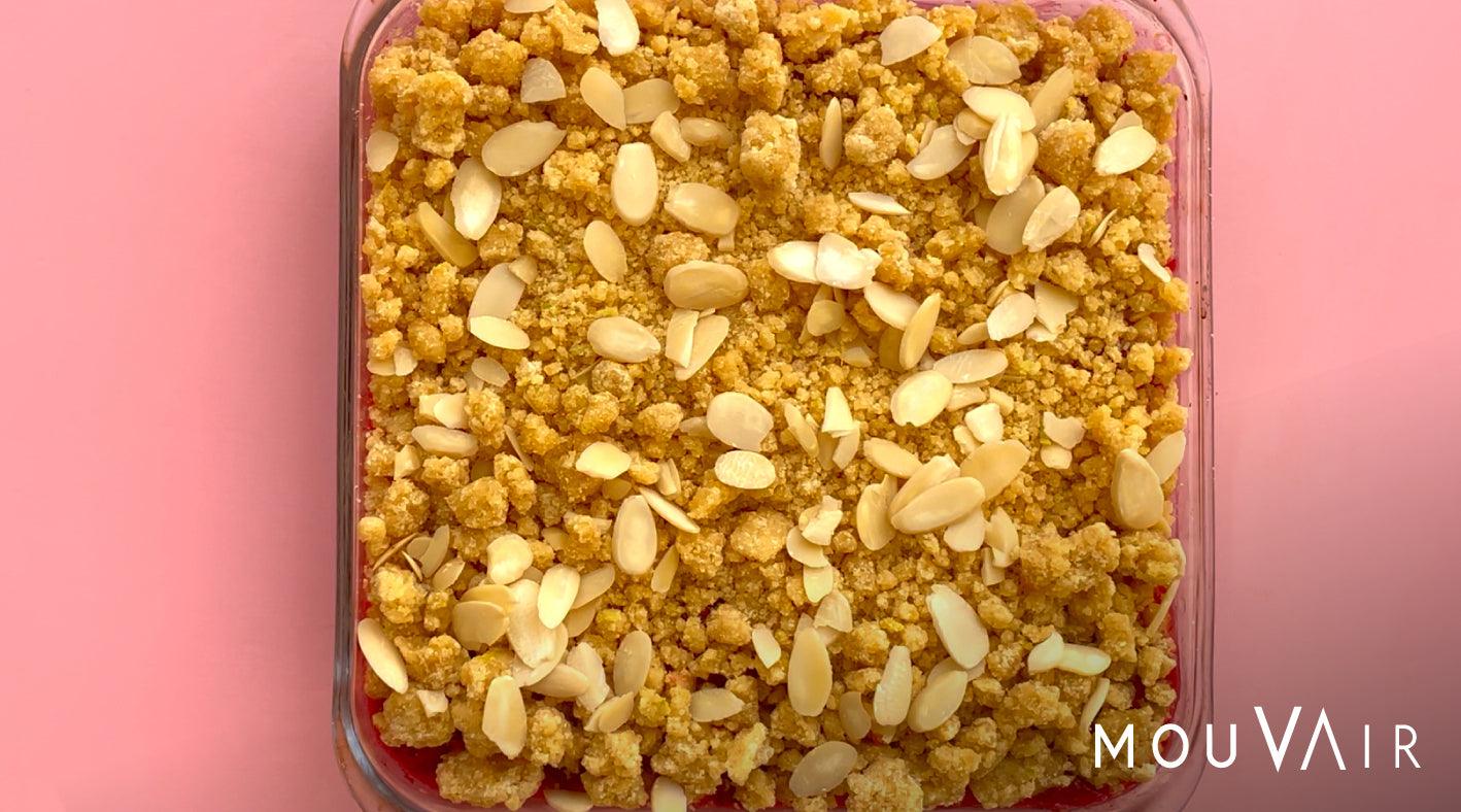 Delicias dulces: Receta de crumble de frutos rojos en freidora de aire