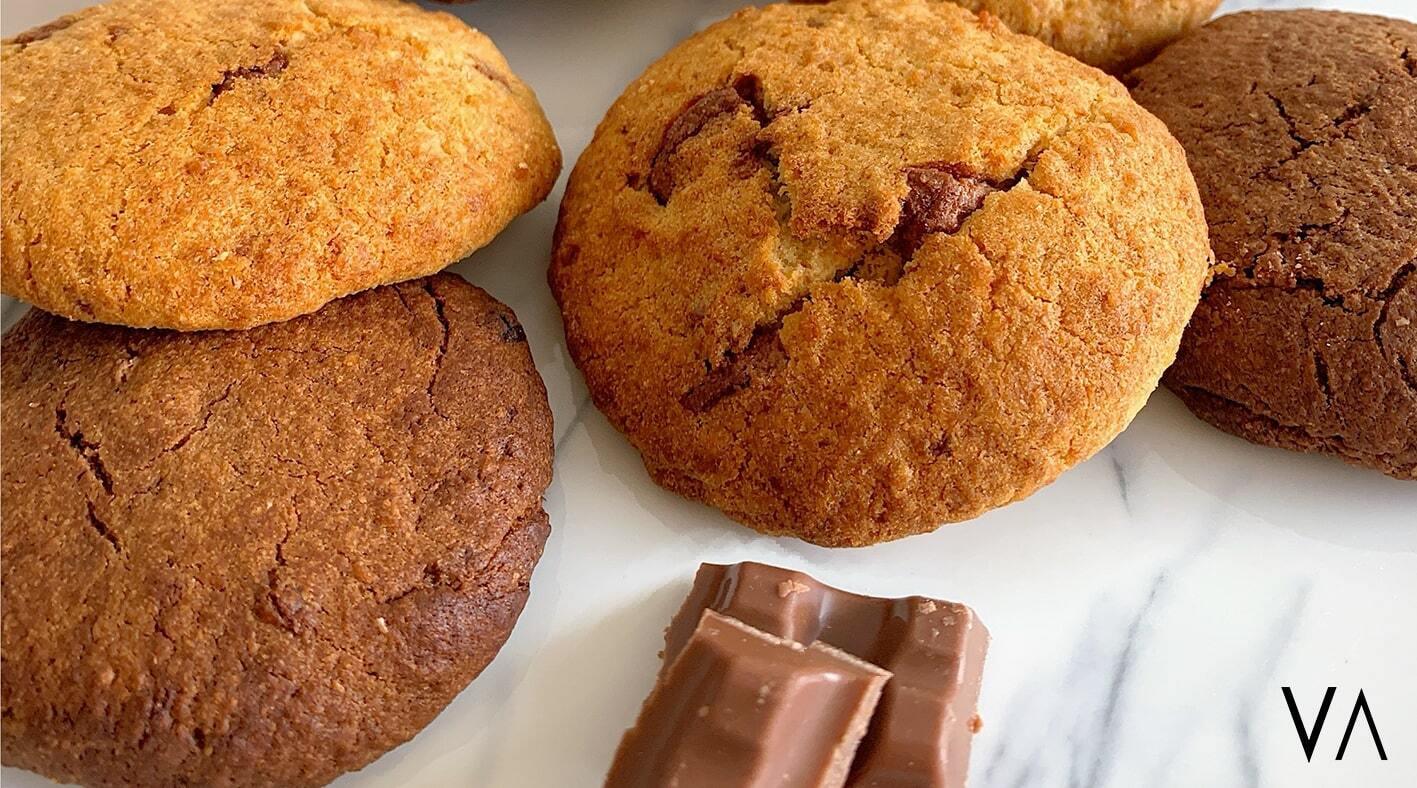 Galletas con trozos de chocolate en freidora de aire - Mouvair