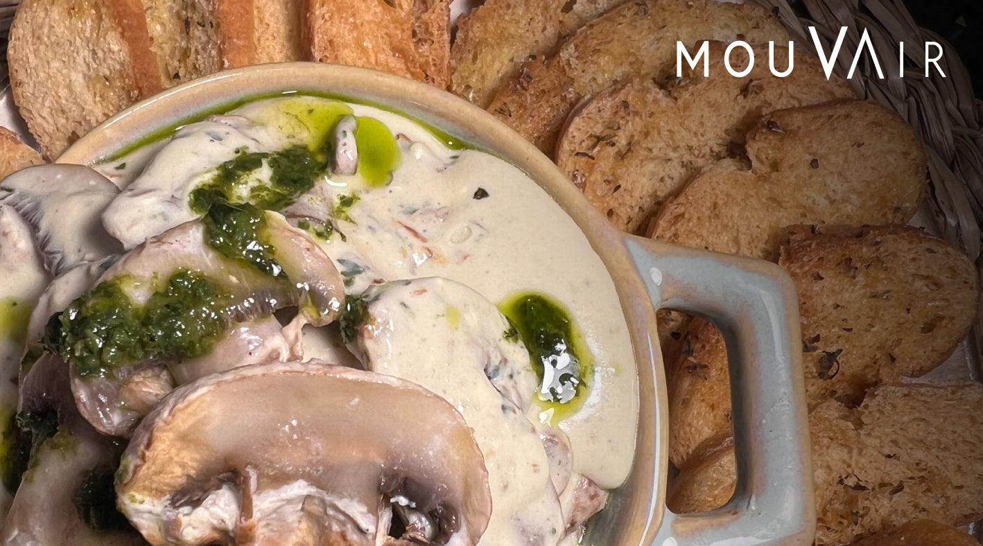 Ideal para el picoteo: Receta de salsa de champiñones en freidora de aire