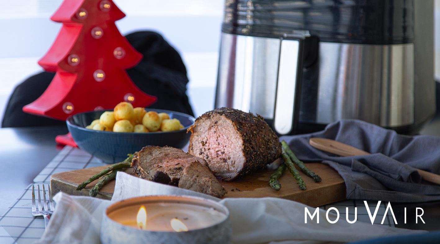 La Navidad se vive en Mouvair: Receta de roast beef en freidora de aire - Mouvair