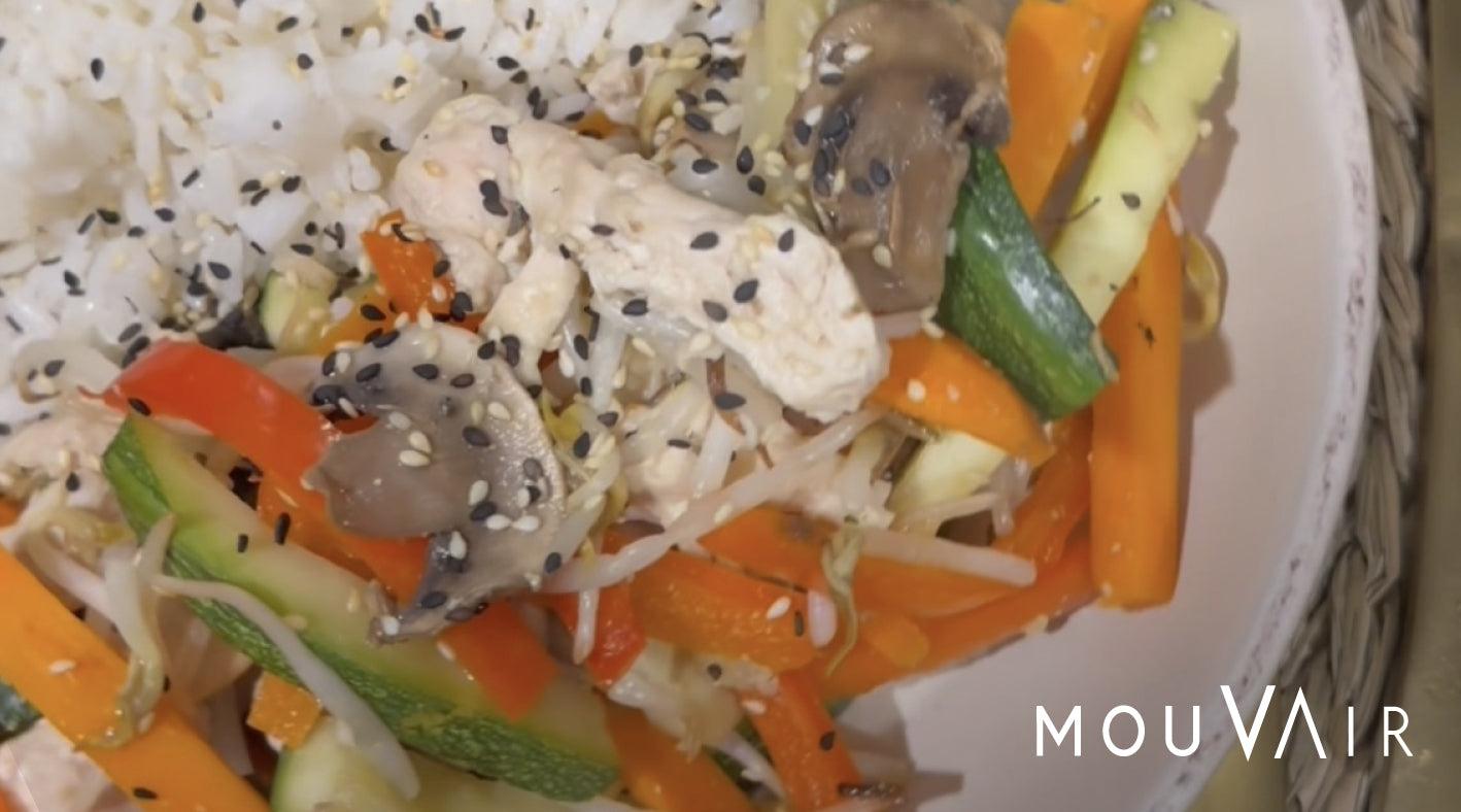 Receta de chapsui de pollo en freidora de aire - Mouvair