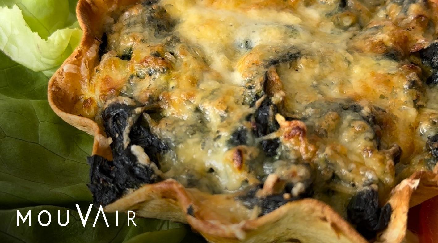 Receta de NutraGo!: Quiche rápido de espinaca - Mouvair