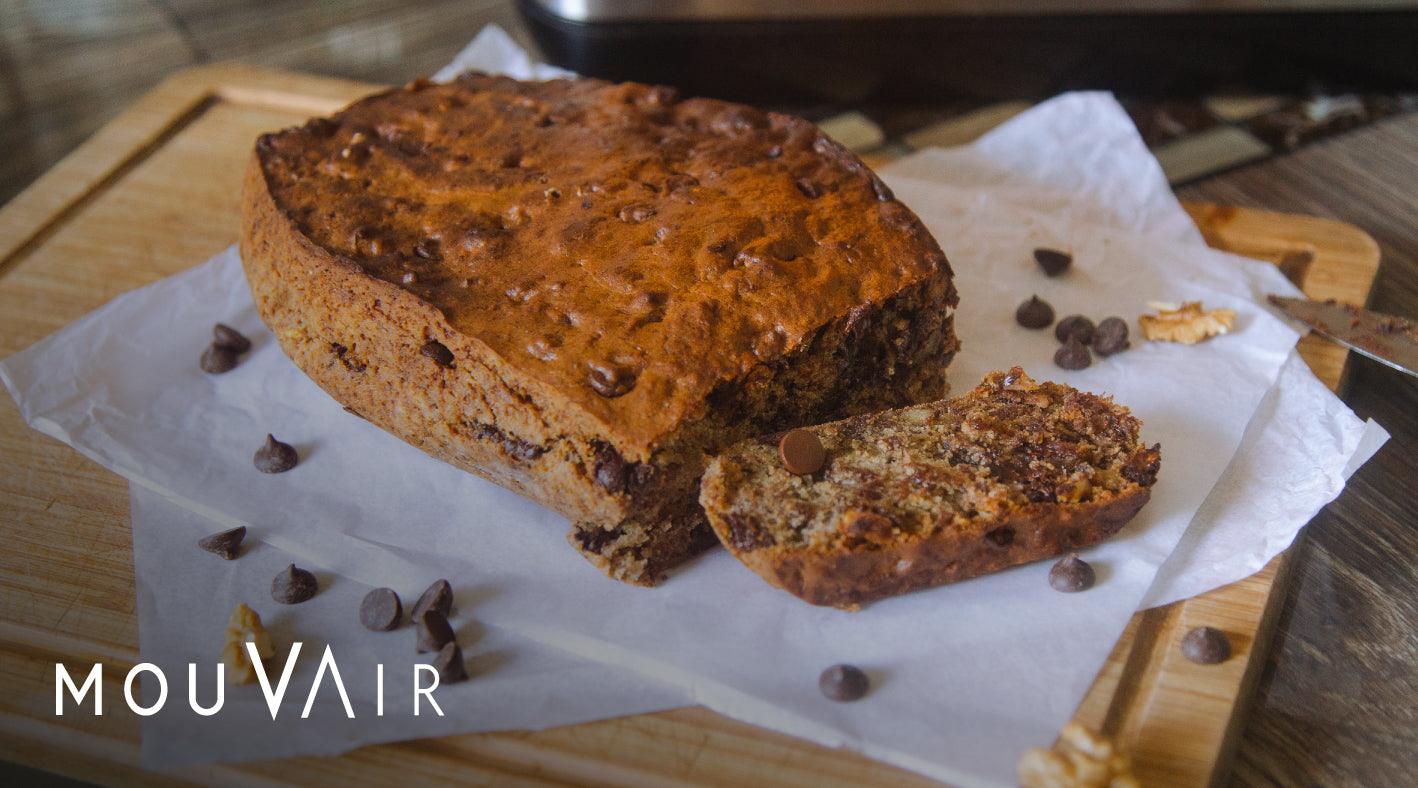 Receta de pan de plátano en horno freidora Mouvair Crisp - Mouvair