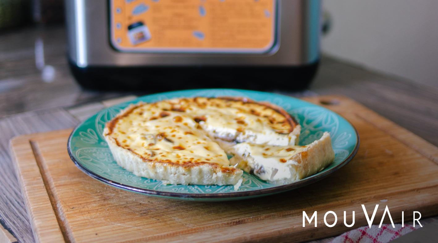 Receta de quiche lorraine en horno freidora Mouvair Crisp - Mouvair