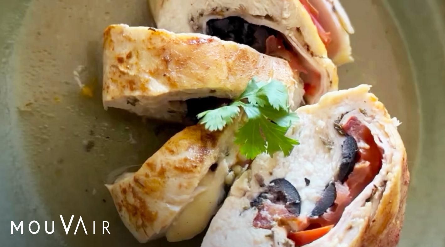 Salvamos tu almuerzo: Receta de pollo relleno en freidora de aire