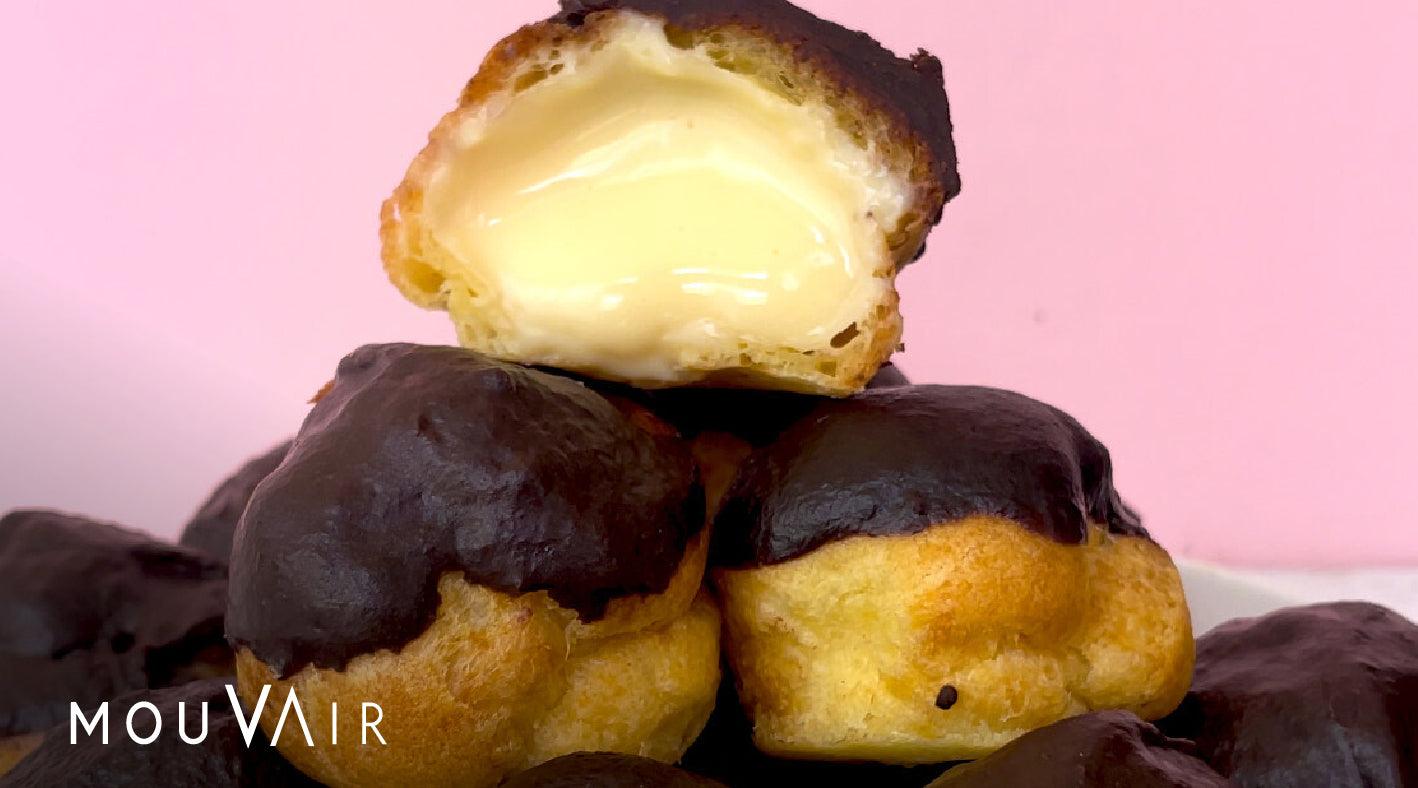 Una exquisita receta dulce: profiteroles en horno freidora