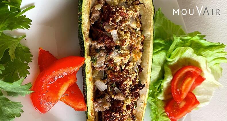 Zapallo Italiano Relleno en Freidora de Aire - Mouvair