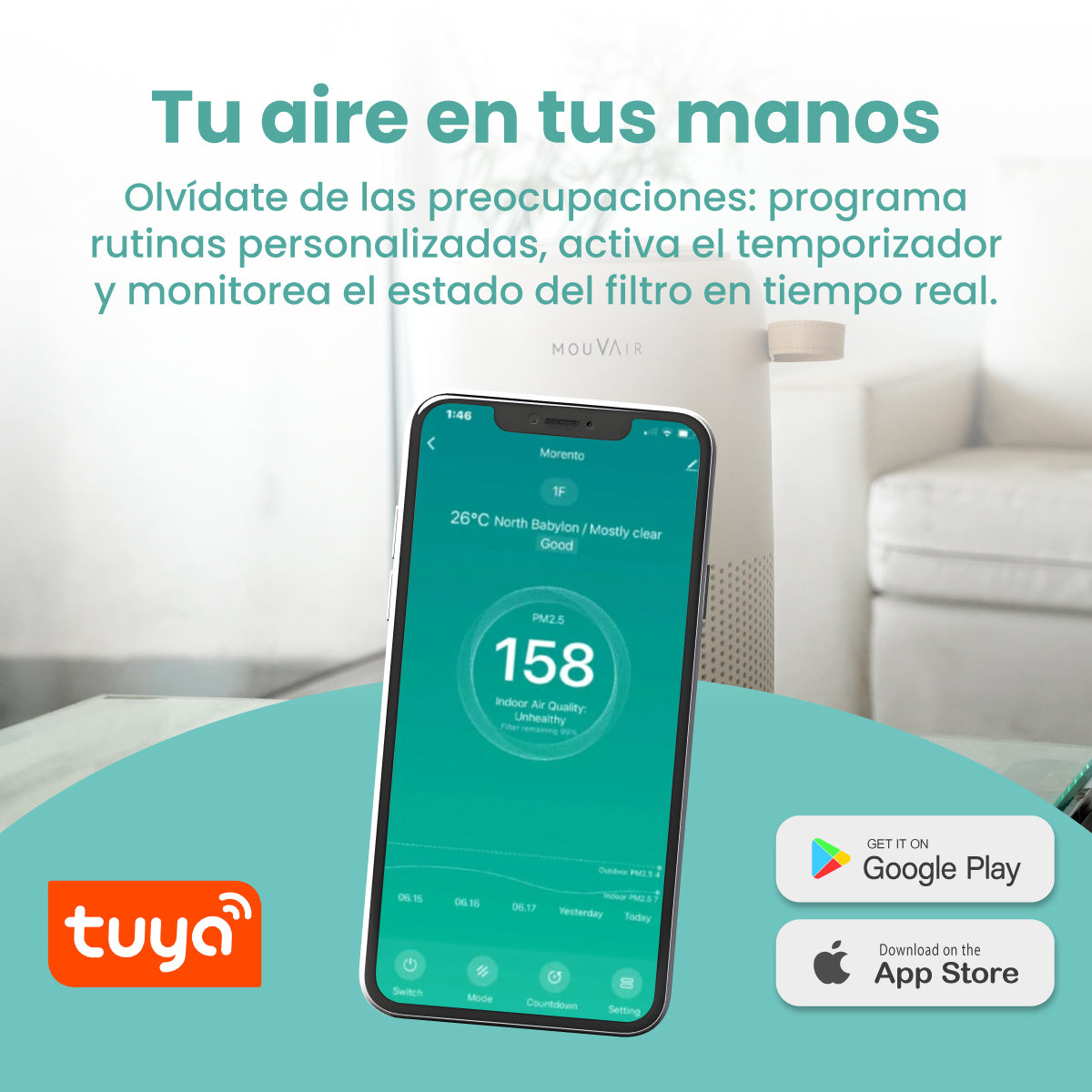 Purificador de aire Mouvair Vital