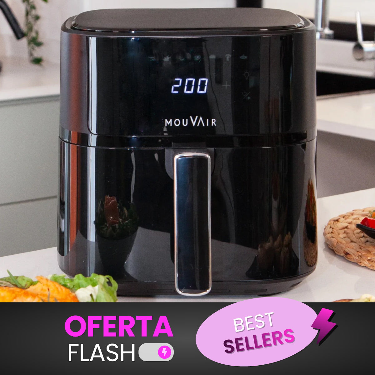 Freidora de Aire 6L Mouvair Clear Fry