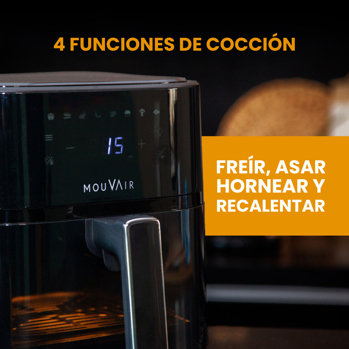 Freidora de Aire 6 L Mouvair Clear Fry