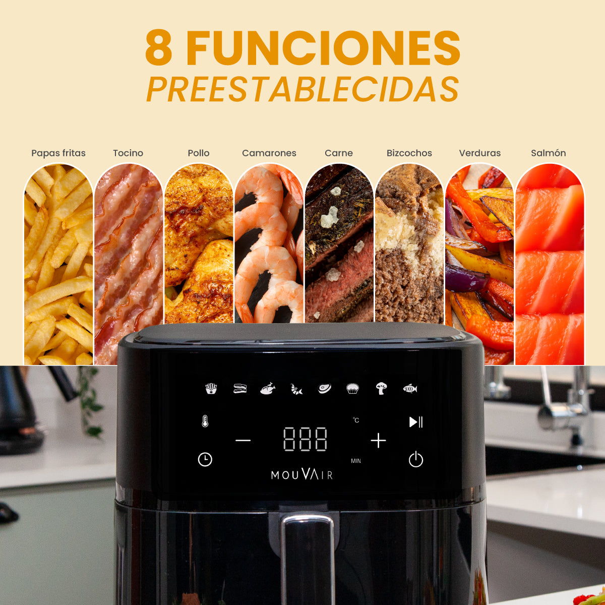 Freidora de Aire 6 L Mouvair Clear Fry