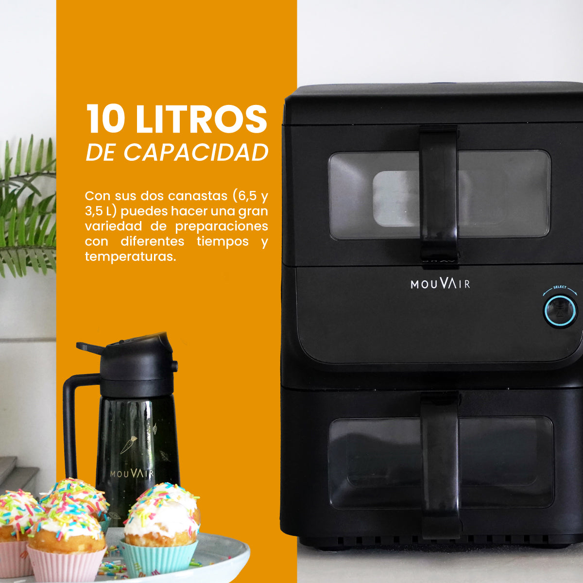 Freidora de aire Duo 10 litros