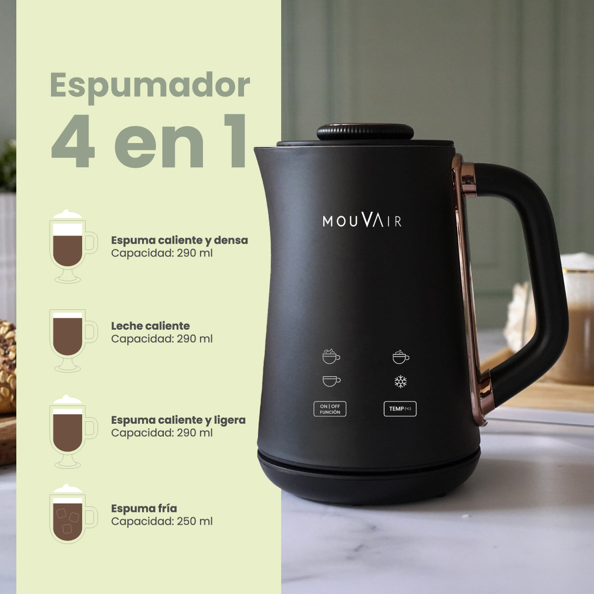 Espumador de Leche Mouvair Foam