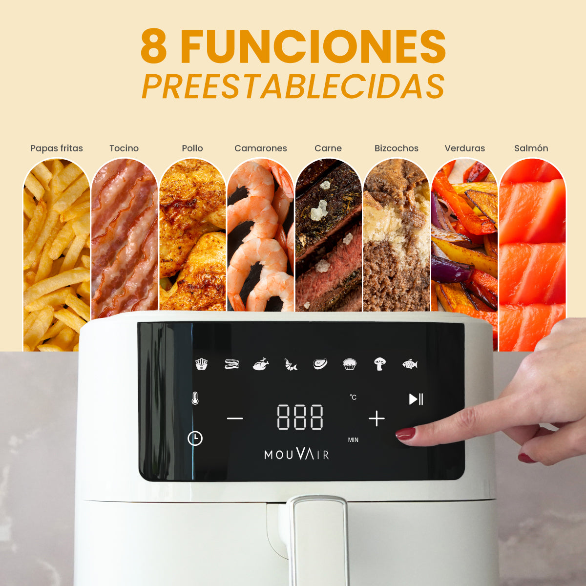 Freidora de Aire 6 L Mouvair Fry