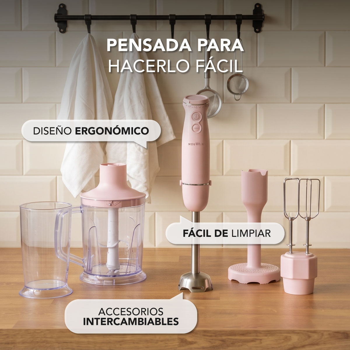 Preventa Minipimer y Batidora Mouvair Mixer 1300W (Edición limitada)