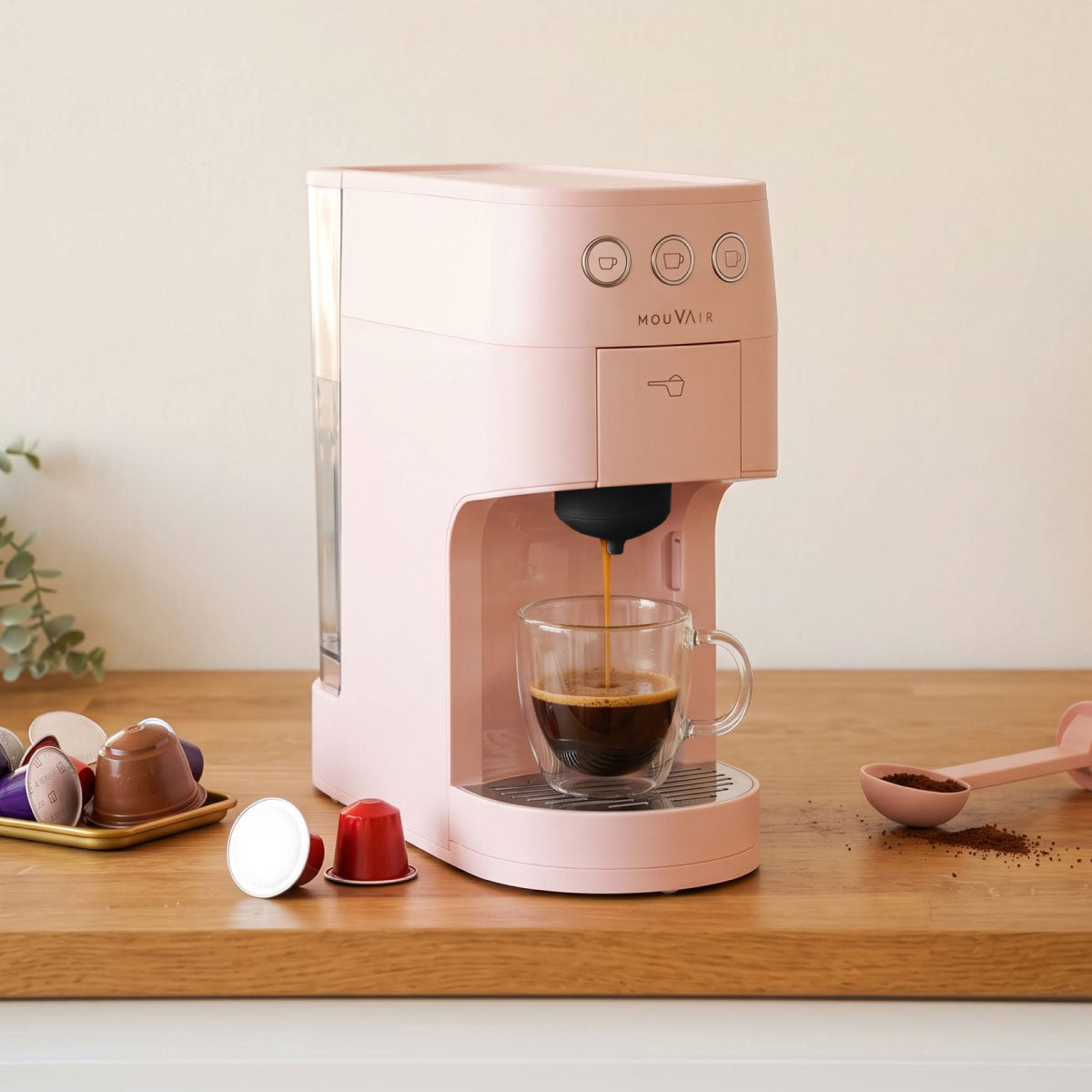 Cafetera 3 en 1 Multicápsula Mouvair Trevi (Edición limitada)