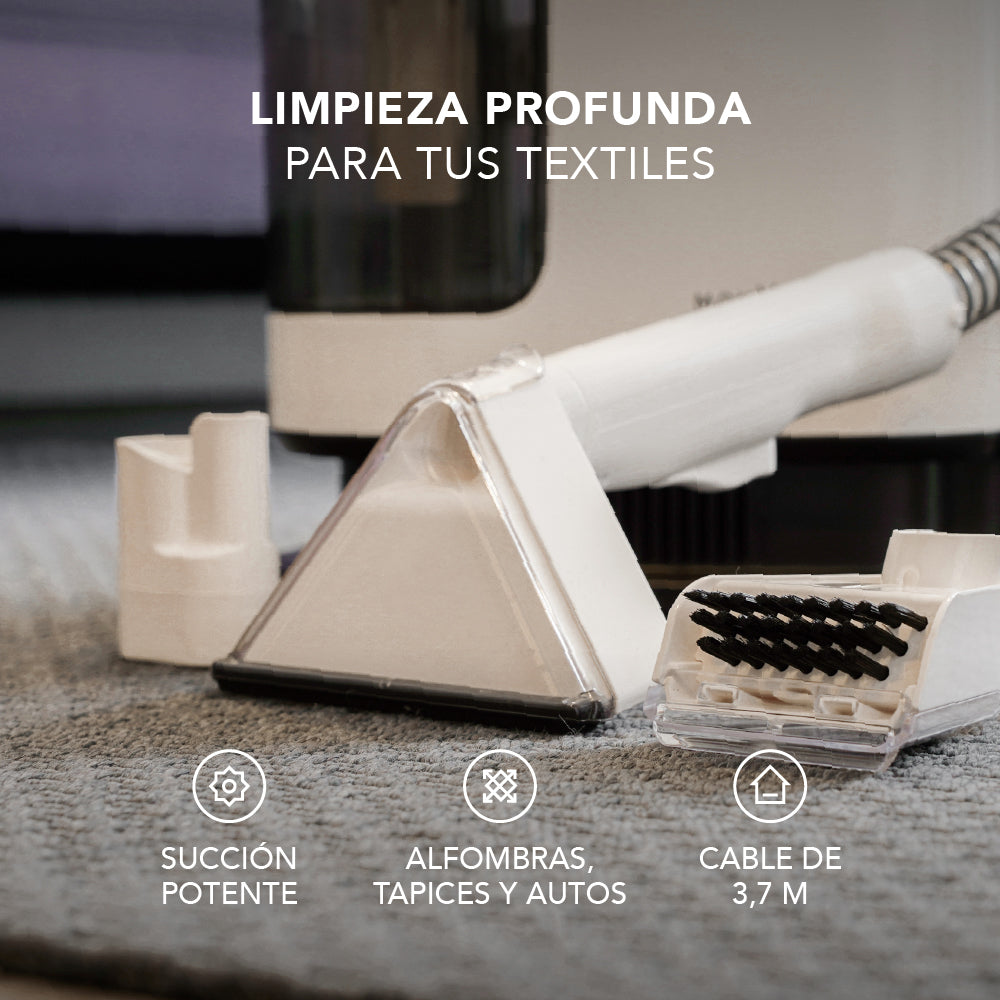 Pack Aspiradora Lava Tapiz Mouvair Jet + Limpiador de alfombras y tapices