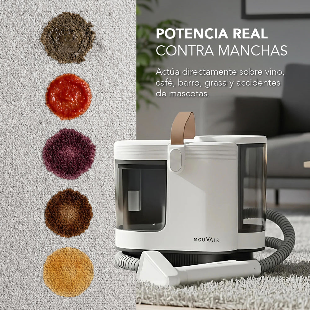 Pack Aspiradora Lava Tapiz Mouvair Jet + Limpiador de alfombras y tapices