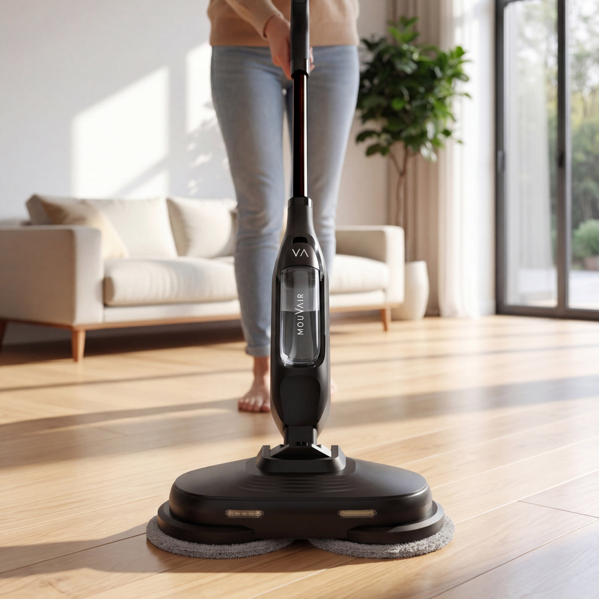 Mopa a vapor giratoria Mouvair Spin