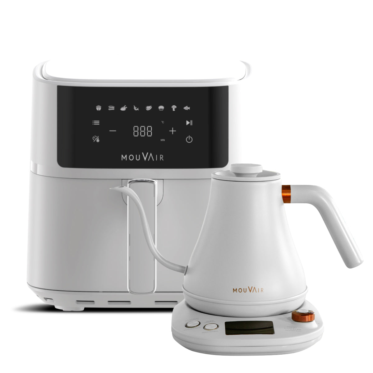 Freidora de aire Mouvair Fry + Hervidor Inteligente Mouvair Swan