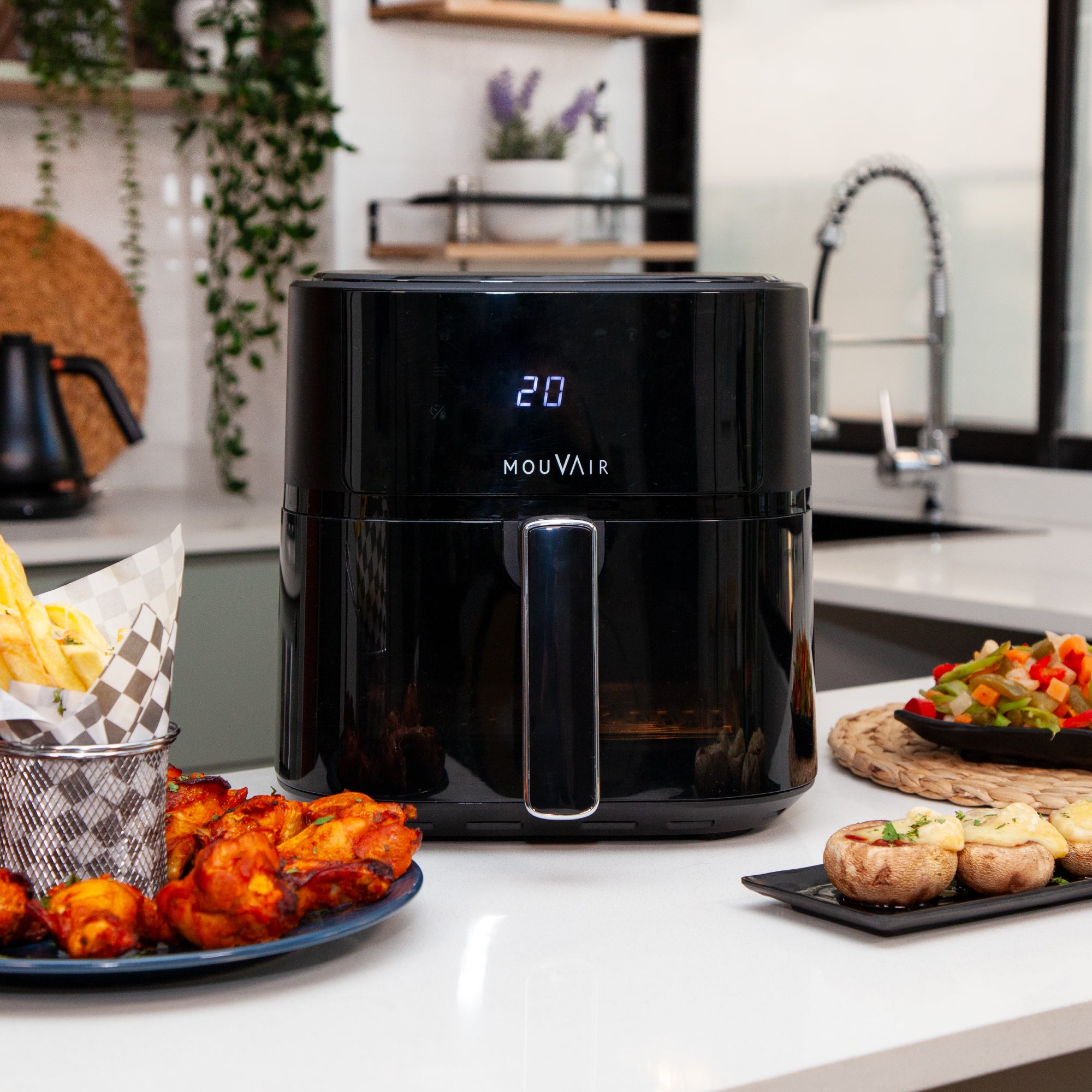 Pack Freidora Clear Fry 6L + Rociador de Aceite + Molde de Silicona