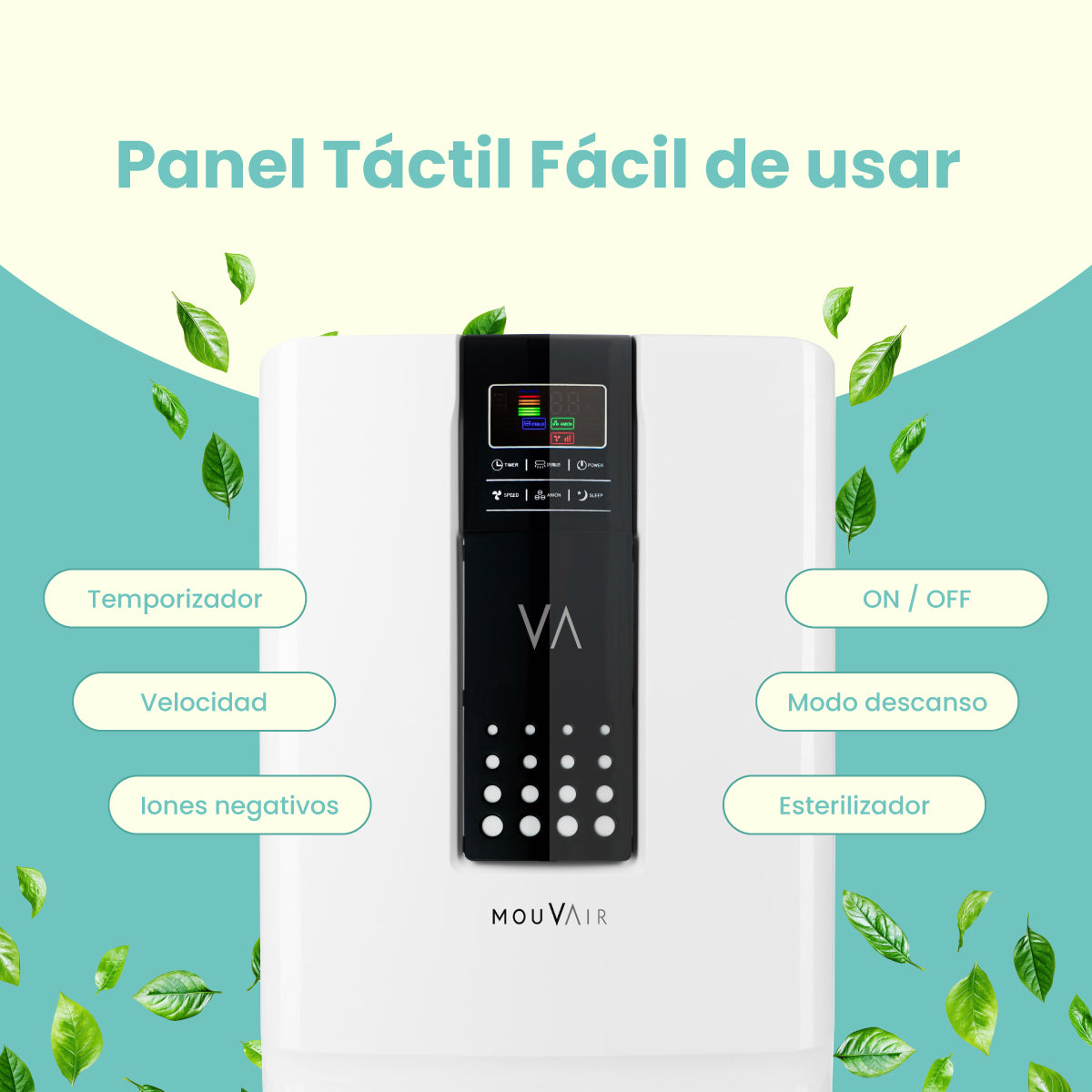 Purificador de Aire Mouvair Zen con HEPA H13 (Grado Médico)