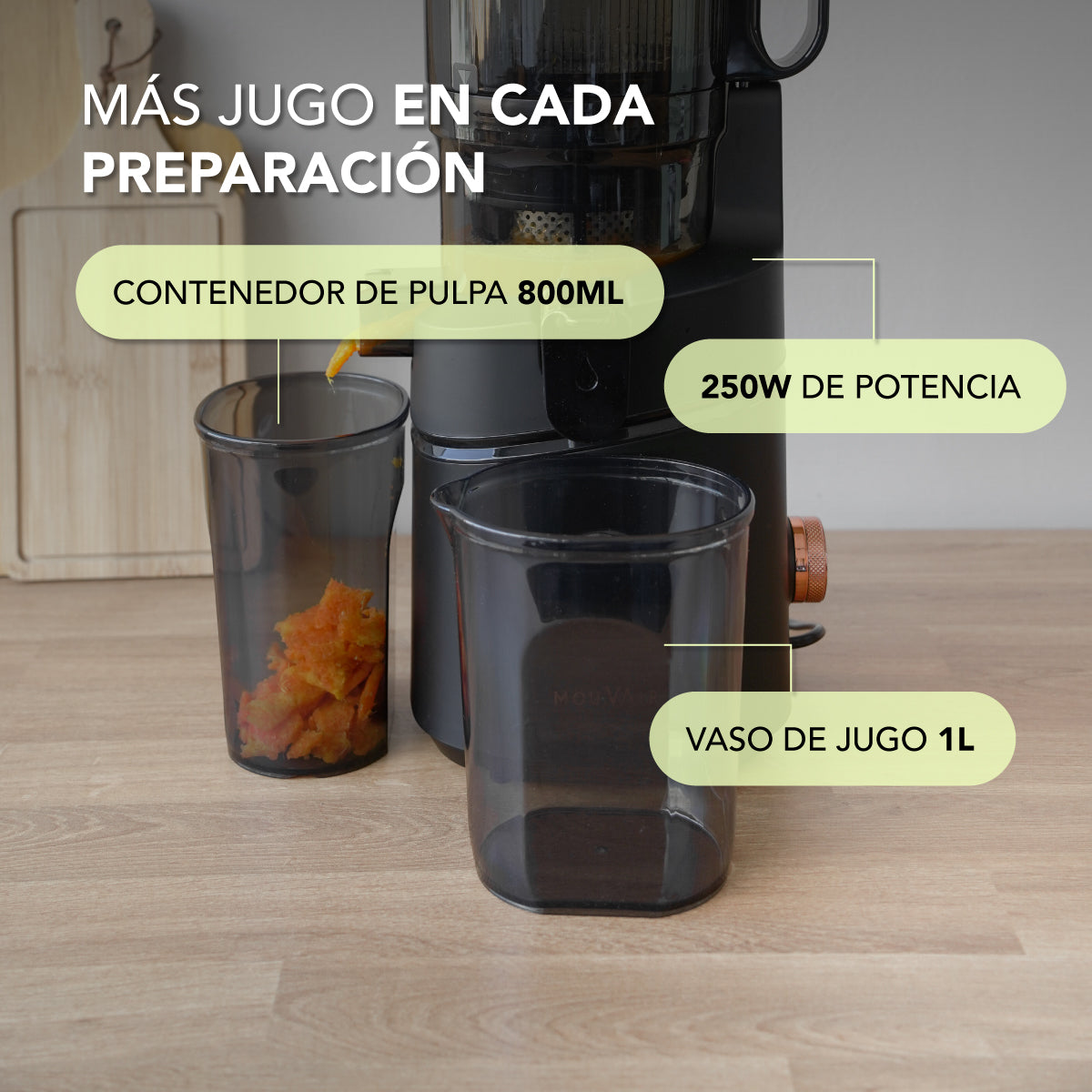 Preventa Prensadora de Jugo en Frío Mouvair Vita
