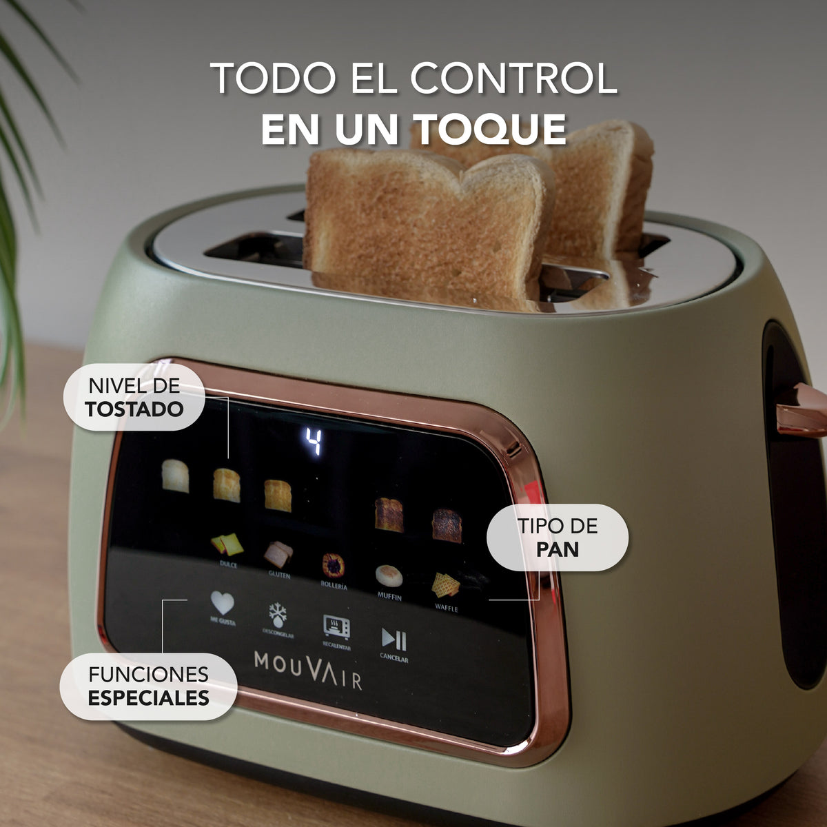 Preventa Tostadora Inteligente Mouvair SmartToast