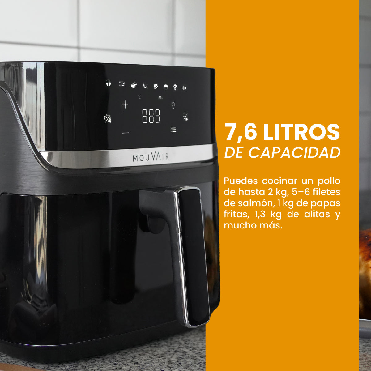 Freidora de Aire 7,6 L Mouvair Supreme