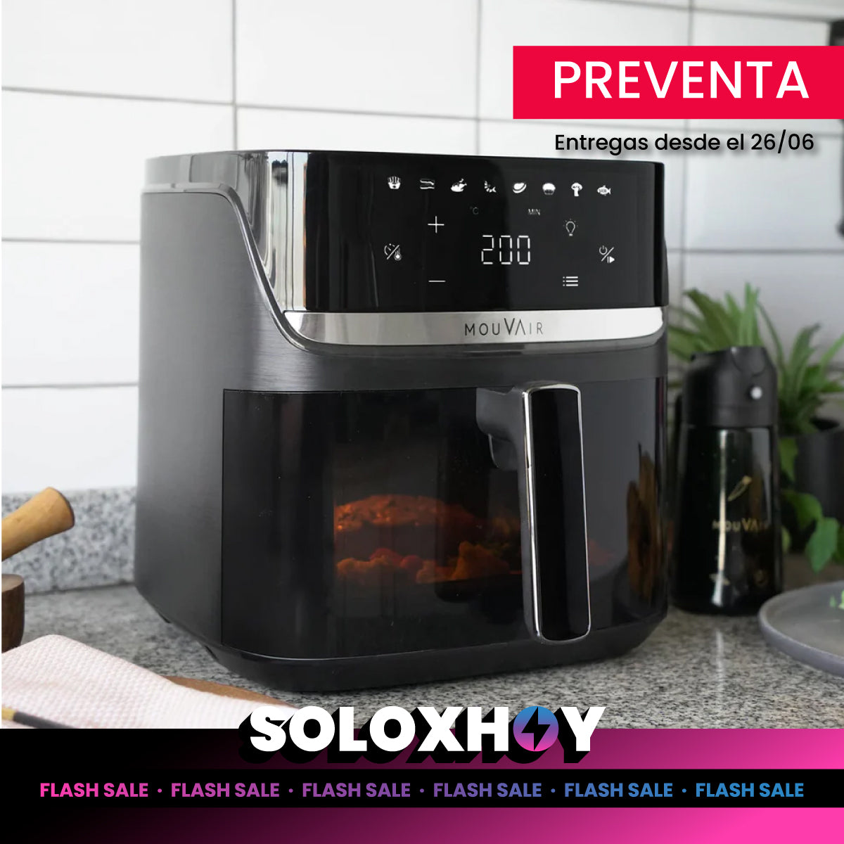 Preventa Freidora de Aire 7,6L Mouvair Supreme