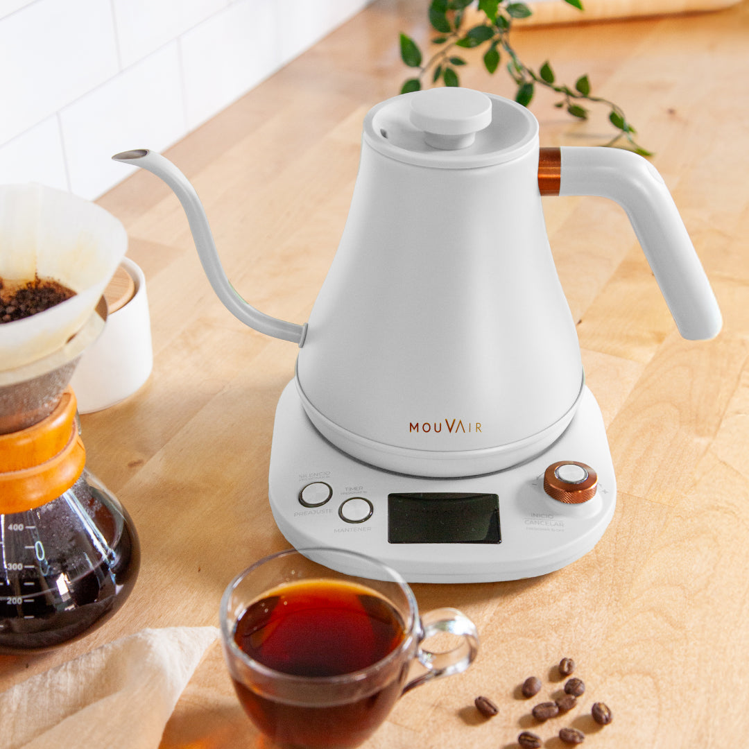 Pack Hervidor Inteligente Mouvair Swan + Molinillo de Café Eléctrico