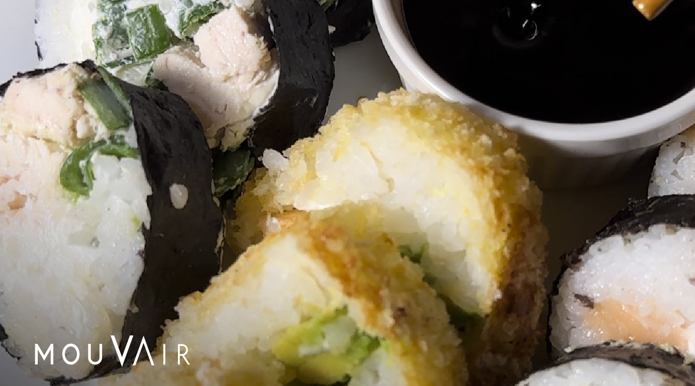 Para los amantes de la comida japonesa: Receta de sushi en freidora de aire