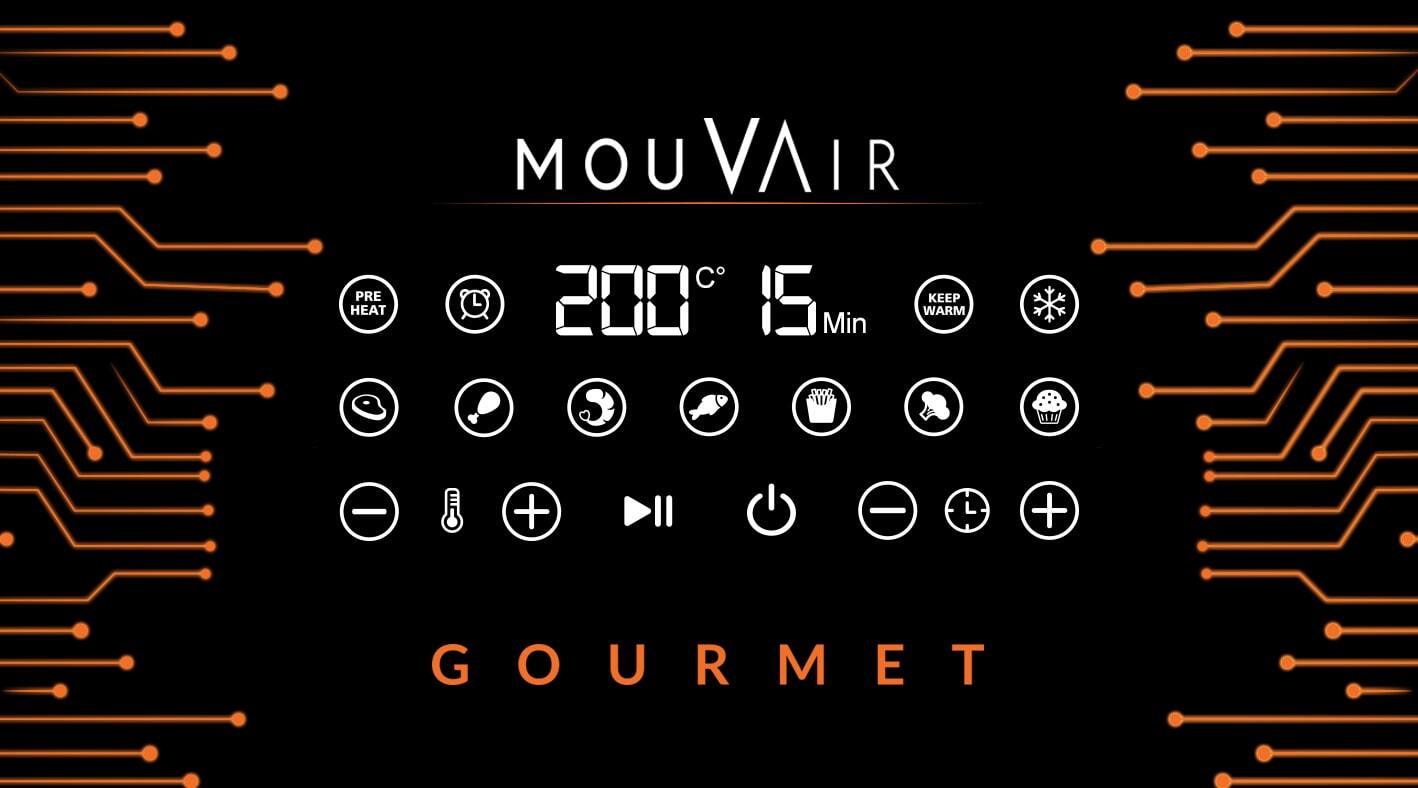 ¿Cómo funciona la freidora de aire Mouvair Gourmet?