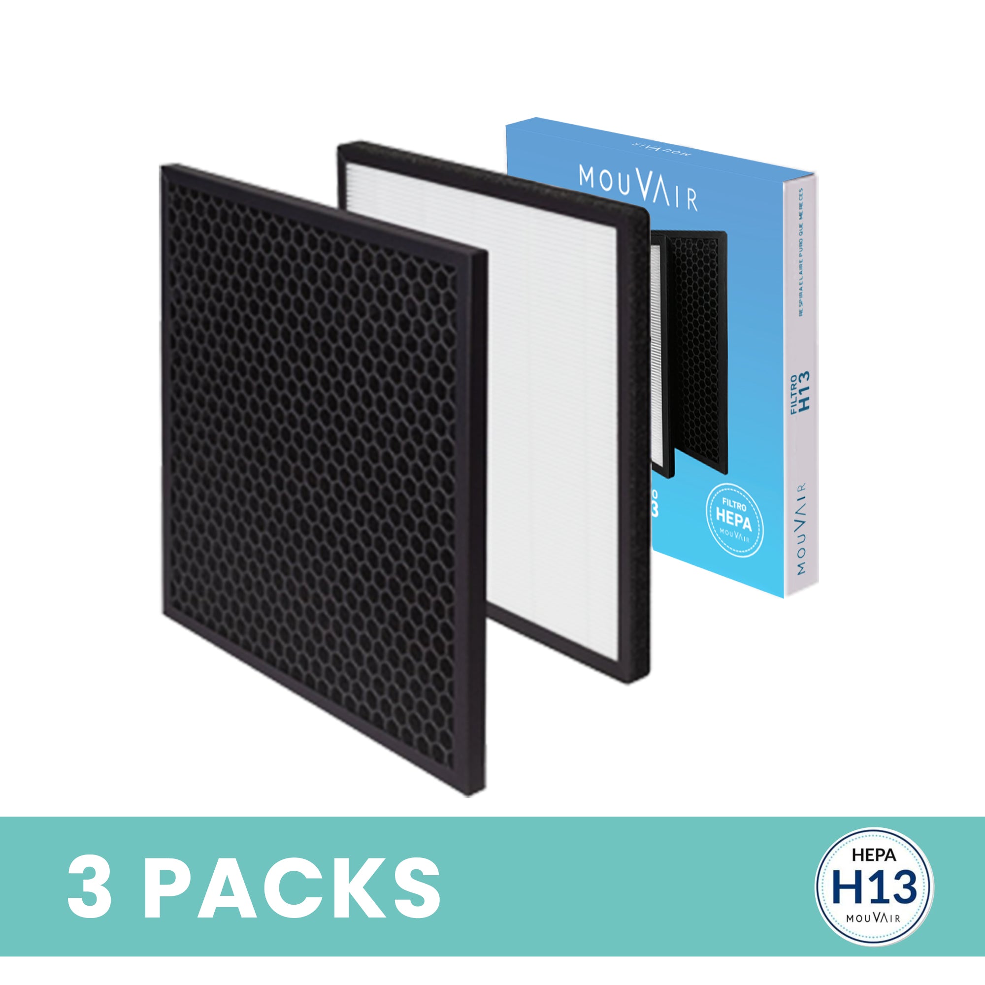 Pack De Filtros HEPA H13 Mouvair Zen