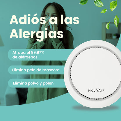 Purificador de Aire Mouvair Om + Filtro HEPA H13