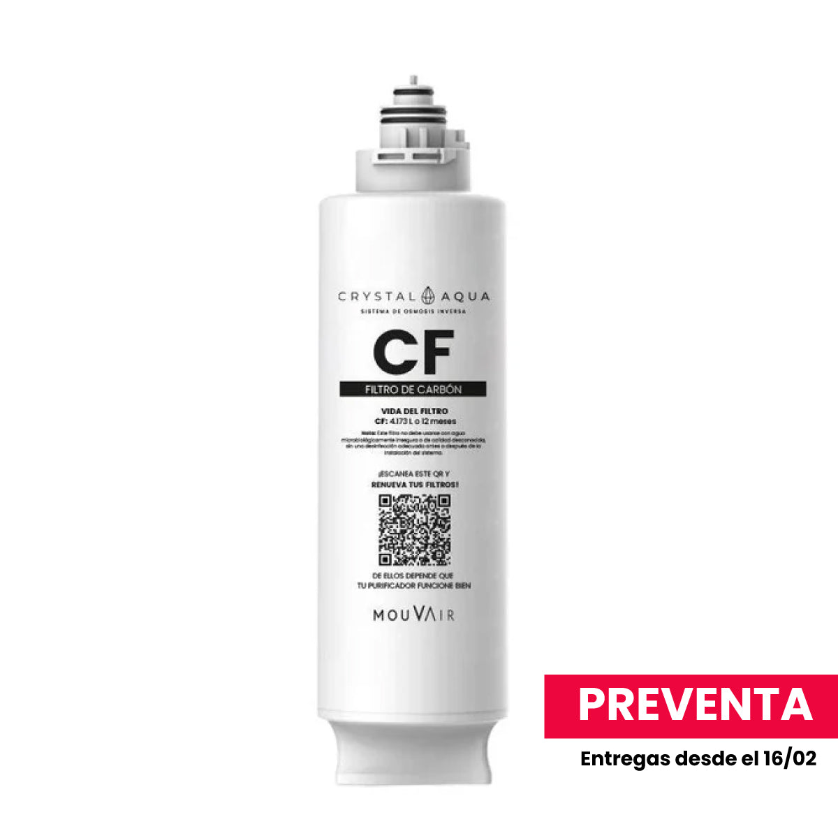 Preventa Filtro de Reemplazo CF Mouvair Crystal Aqua