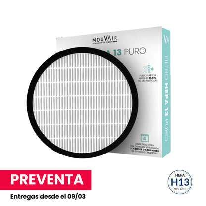 Preventa Filtros de Reemplazo Om - Hepa H13 (grado médico)