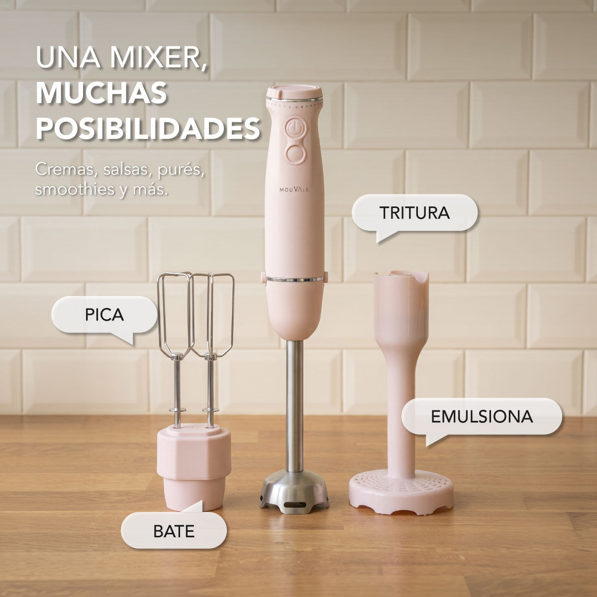 Preventa Minipimer y Batidora Mouvair Mixer 1300W (Edición limitada)