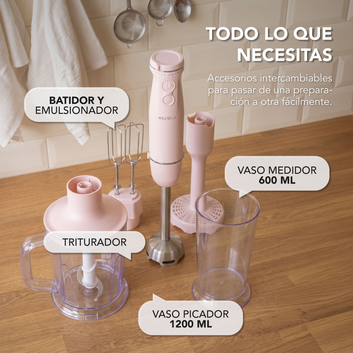 Preventa Minipimer y Batidora Mouvair Mixer 1300W (Edición limitada)