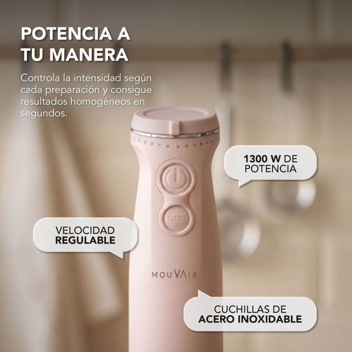 Preventa Minipimer y Batidora Mouvair Mixer 1300W (Edición limitada)