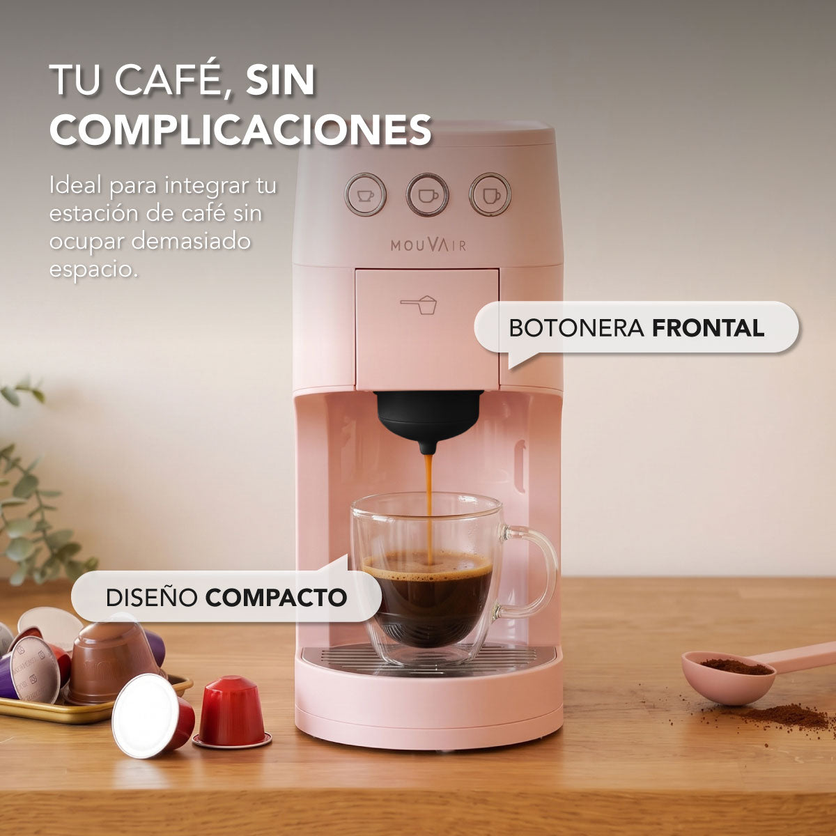 Cafetera 3 en 1 Multicápsula Mouvair Trevi (Edición limitada) – imagen 4