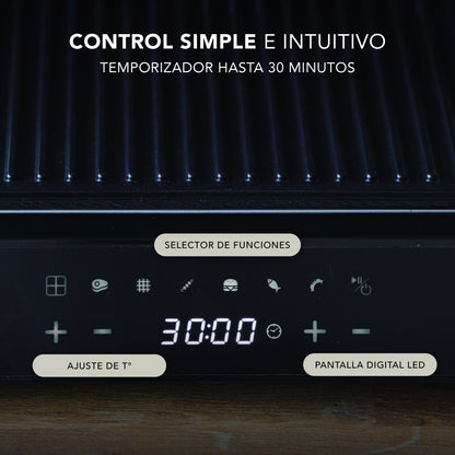 Preventa Plancha Eléctrica Iron Chef 3 en 1: Waflera, Sandwichera y Grill