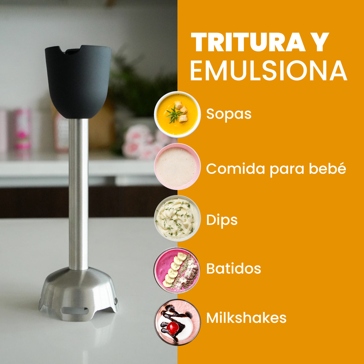 Minipimer y Batidora Mouvair Mixer 1300W