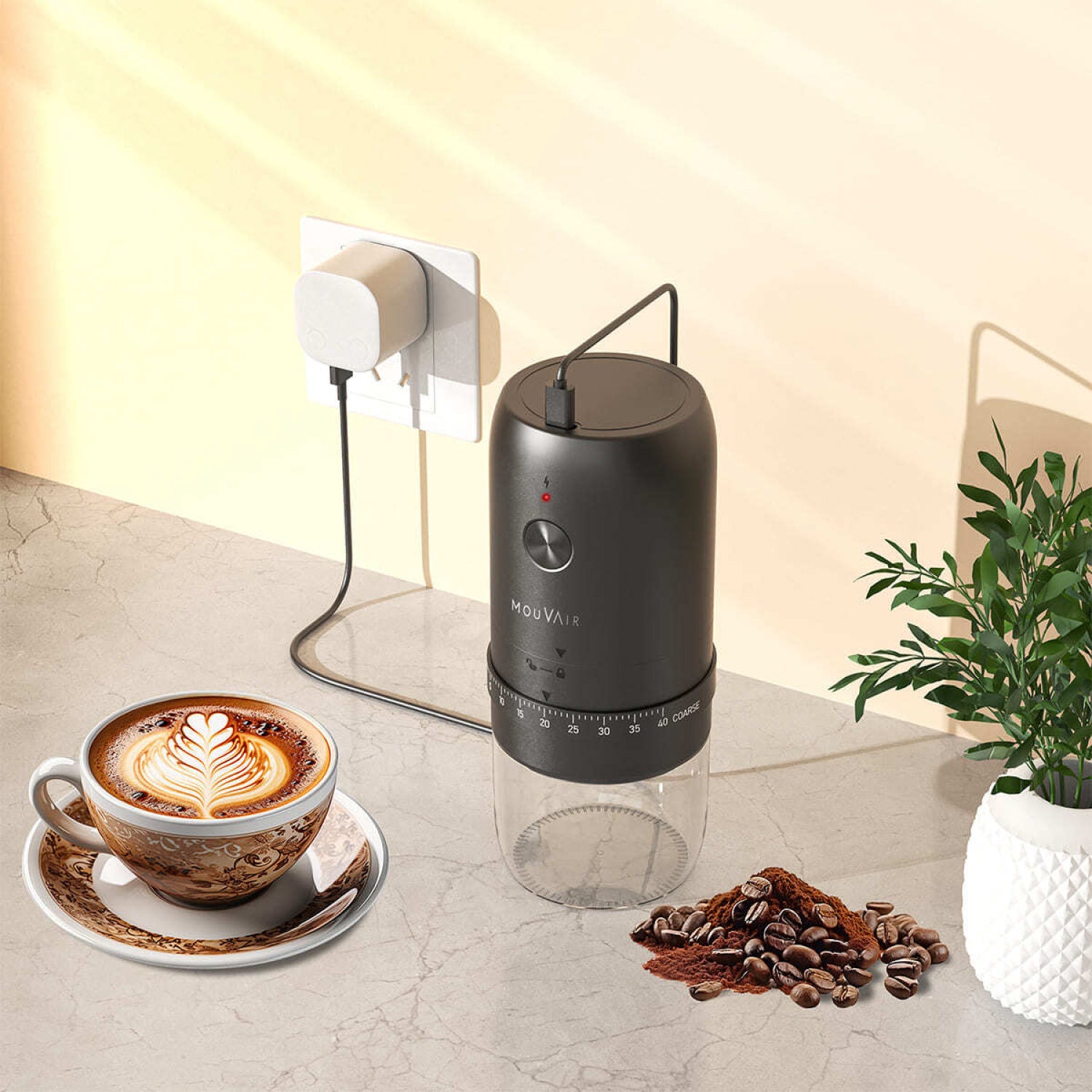Molinillo de Café Eléctrico Ajustable