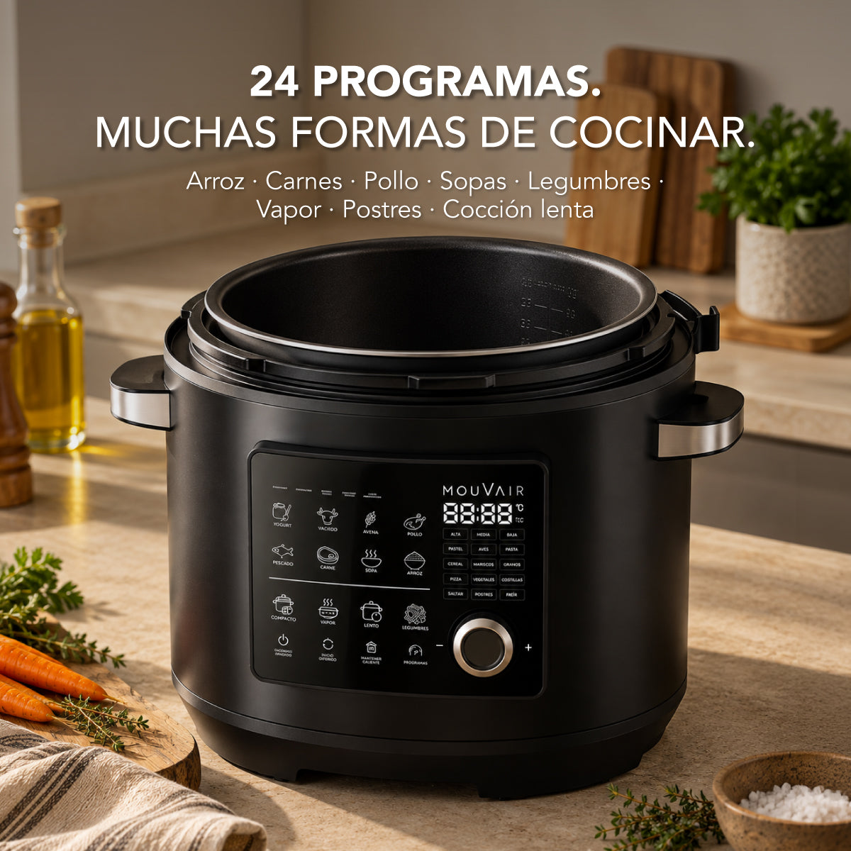 Preventa Olla Eléctrica Multifuncional Mouvair Cook 8L